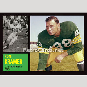 1962T Ron Kramer Green Bay Packers