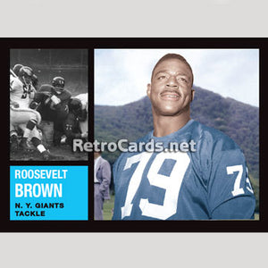 1962T Roosevelt Brown New York Giants