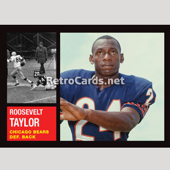 1962T Roosevelt Taylor Chicago Bears – RetroCards