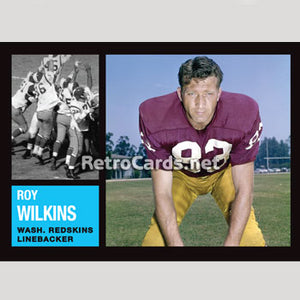 1962T Roy Wilkins Washington Redskins