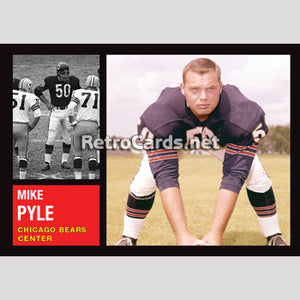 1962T Mike Pyle Chicago Bears