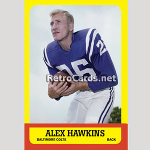 1963T Alex Hawkins Baltimore Colts