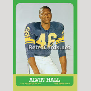 1963T Alvin Hall Los Angeles Rams