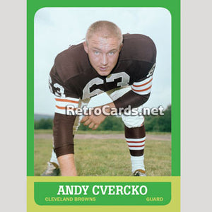 1963T Andy Cvercko Cleveland Browns