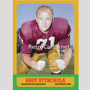 1963T Andy Stynchula Washington Redskins