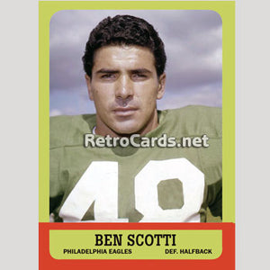1963T Ben Scotti Philadelphia Eagles