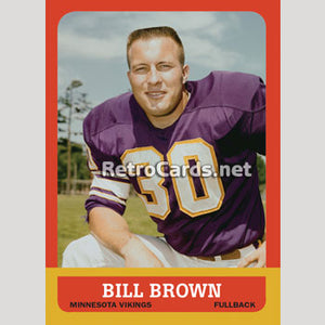 1963T Bill Brown Minnesota Vikings