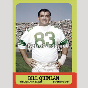 1963T Bill Quinlan Philadelphia Eagles