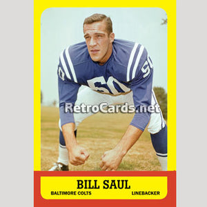 1963T Bill Saul Baltimore Colts