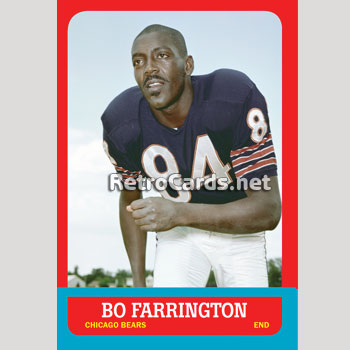 1963T Bo Farrington Chicago Bears RetroCards