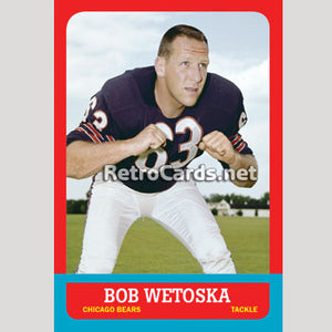 1963T Bob Wetoska Chicago Bears