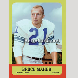 1963T Bruce Maher Detroit Lions