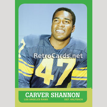 1967 Football Cards: Los Angeles Rams