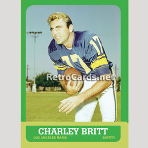 1963T Charley Britt Los Angeles Rams