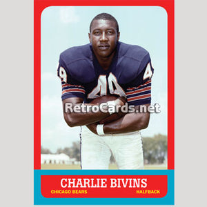 1963T Charlie Bivins Chicago Bears
