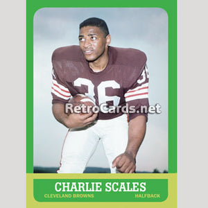 1963T Charlie Scales Cleveland Browns