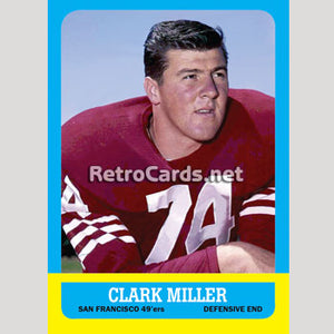 1963T Clark Miller San Francisco 49ers
