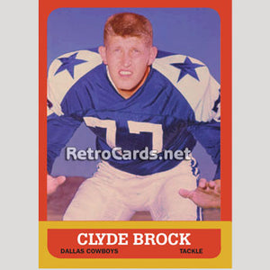 1963T Clyde Brock Dallas Cowboys