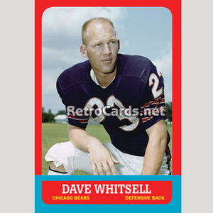 1963T Dave Whitsell Chicago Bears