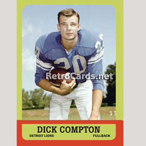 1963T Dick Compton Detroit Lions