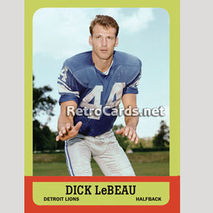 1963T Dick LeBeau Detroit Lions