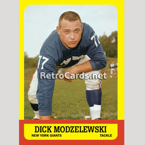 1963T Dick Modzelewski New Your Giants