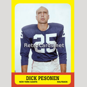 1963T Dick Pesonen New Your Giants