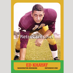 1963T Ed Khayat Washington Redskins