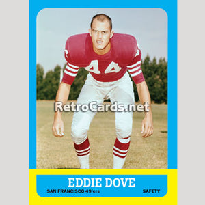1963T Eddie Dove San Francisco 49ers