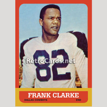 1966 Philadelphia Football Card #55 Frank Clark-Dallas Cowboys