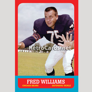 1963T Fred Williams Chicago Bears