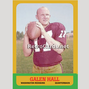 1963T Galen Hall Washington Redskins