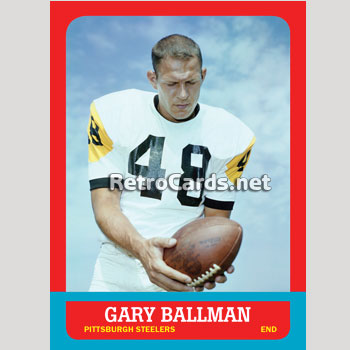 1963T-Gary-Ballman-Pittsburgh-Steelers