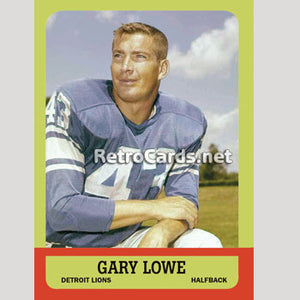 1963T Gary Lowe Detroit Lions