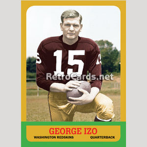 1963T George Izo Washington Redskins