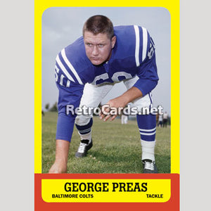1963T George Preas Baltimore Colts