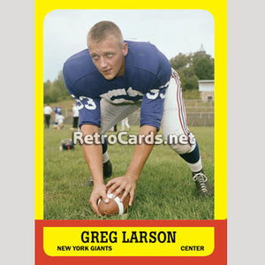 1963T Greg Larson New Your Giants