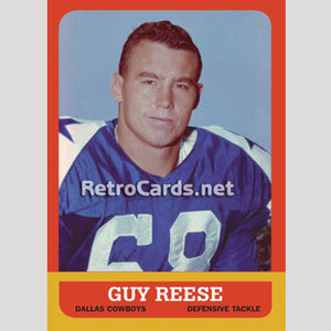 1963T Guy Reese Dallas Cowboys