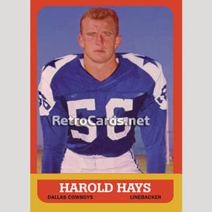 1963T Harold Hays Dallas Cowboys