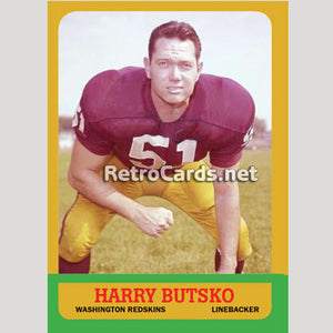 1963T Harry Butsko Washington Redskins