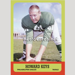 1963T Howard Keys Philadelphia Eagles