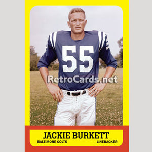 1963T Jackie Burkett Baltimore Colts