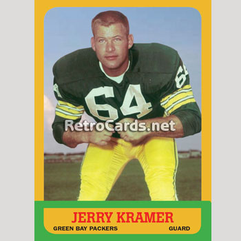 Color Photo Jerry Kramer 1963T Jerry Kramer Green Bay Packers – RetroCards