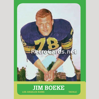 1963T Jim Boeke Los Angeles Rams – RetroCards