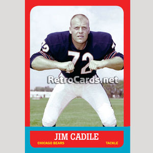 1963T Jim Cadile Chicago Bears