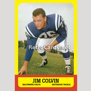 1963T Jim Colvin Baltimore Colts