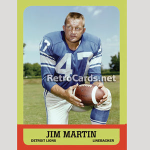 1963T Jim Martin Detroit Lions