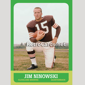 1963T Jim Ninowski Cleveland Browns