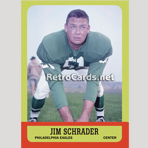 1963T Jim Schrader Philadelphia Eagles