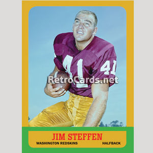 1963T Jim Steffen Washington Redskins
